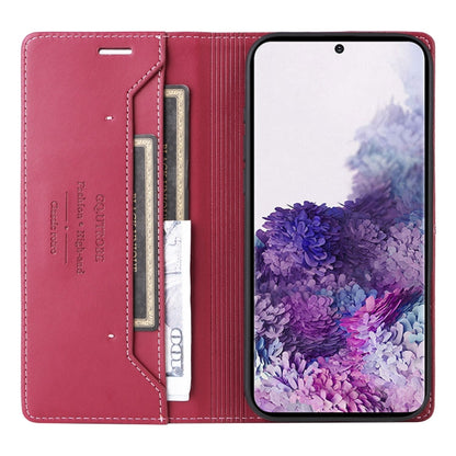 For Samsung Galaxy S20 GQUTROBE G01 RFID Anti-theft Leather Phone Case(Red)