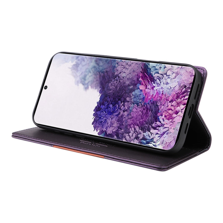 For Samsung Galaxy S20 GQUTROBE G01 RFID Anti-theft Leather Phone Case(Purple)