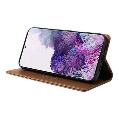 For Samsung Galaxy S20 FE GQUTROBE G01 RFID Anti-theft Leather Phone Case(Brown)