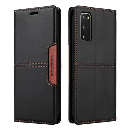For Samsung Galaxy S20 FE GQUTROBE G01 RFID Anti-theft Leather Phone Case(Black)