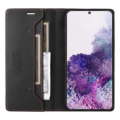 For Samsung Galaxy S20 FE GQUTROBE G01 RFID Anti-theft Leather Phone Case(Black)