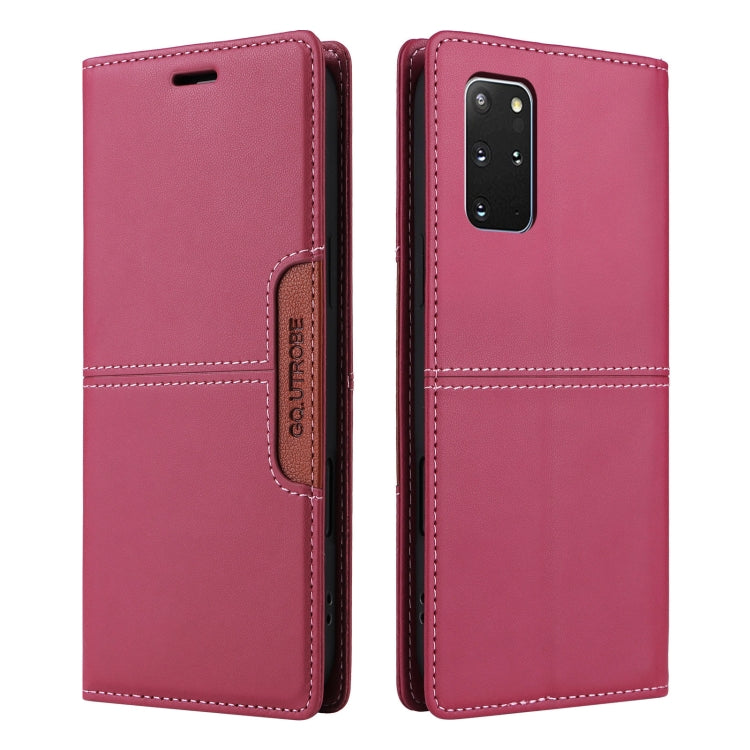 For Samsung Galaxy S20+ GQUTROBE G01 RFID Anti-theft Leather Phone Case(Red)