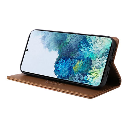 For Samsung Galaxy S20+ GQUTROBE G01 RFID Anti-theft Leather Phone Case(Brown)