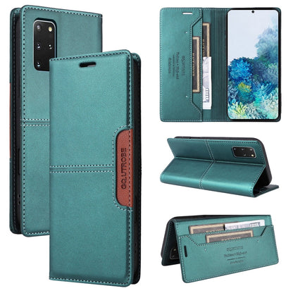 For Samsung Galaxy S20+ GQUTROBE G01 RFID Anti-theft Leather Phone Case(Green)