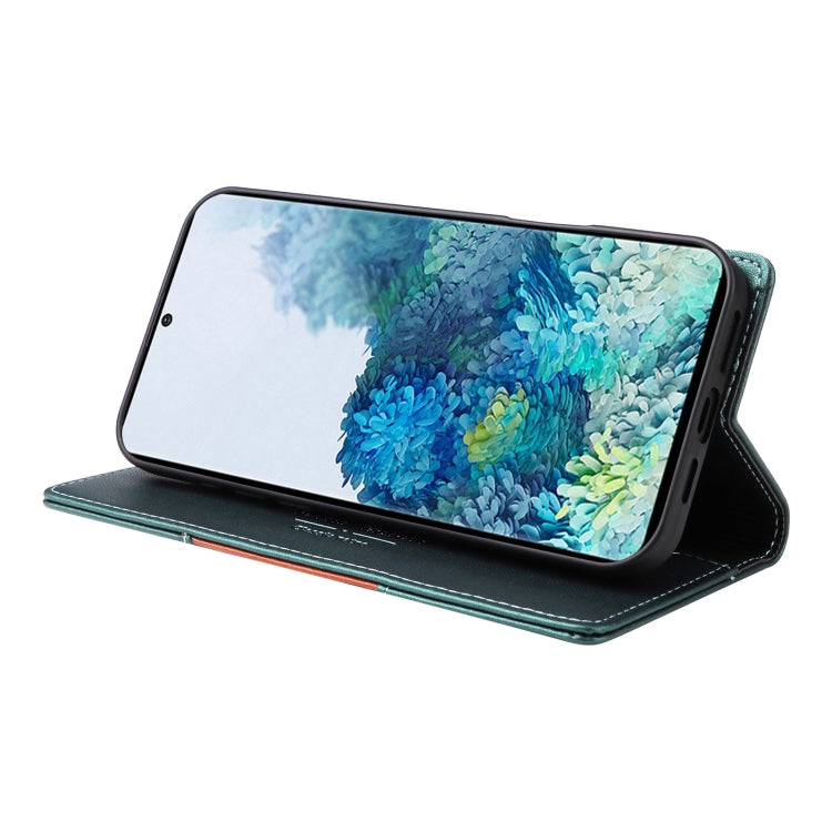 For Samsung Galaxy S20+ GQUTROBE G01 RFID Anti-theft Leather Phone Case(Green)