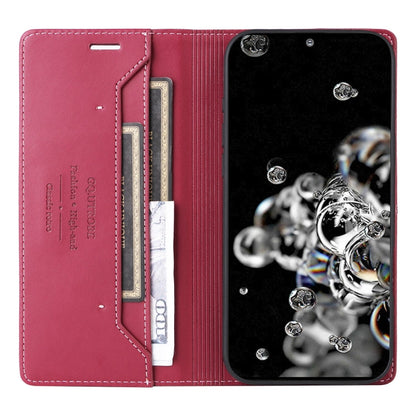 For Samsung Galaxy S20 Ultra GQUTROBE G01 RFID Anti-theft Leather Phone Case(Red)