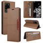 For Samsung Galaxy S20 Ultra GQUTROBE G01 RFID Anti-theft Leather Phone Case(Brown)