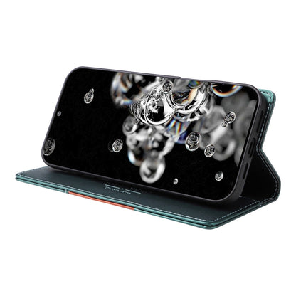 For Samsung Galaxy S20 Ultra GQUTROBE G01 RFID Anti-theft Leather Phone Case(Green)