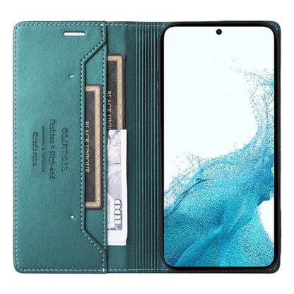 For Samsung Galaxy S22+ 5G GQUTROBE G01 RFID Anti-theft Leather Phone Case(Green)