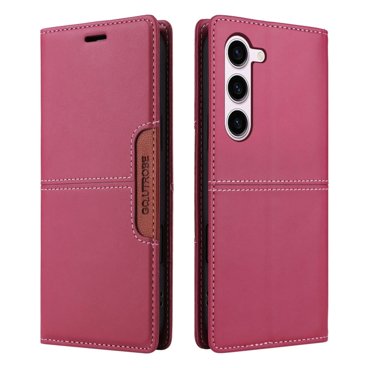 For Samsung Galaxy S23 5G GQUTROBE G01 RFID Anti-theft Leather Phone Case(Red)