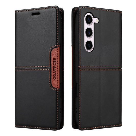 For Samsung Galaxy S23 5G GQUTROBE G01 RFID Anti-theft Leather Phone Case(Black)