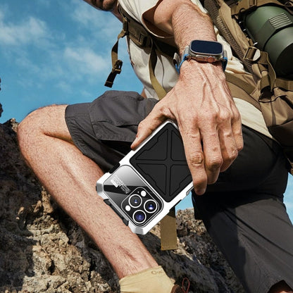 For iPhone 16 Pro Max R-JUST Life Waterproof Dustproof Shockproof Phone Case(Silver)