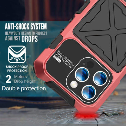 For iPhone 15 Pro R-JUST Life Waterproof Dustproof Shockproof Phone Case(Red)