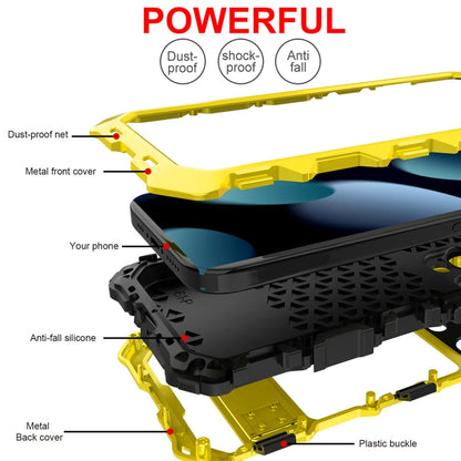For iPhone 15 Pro R-JUST Life Waterproof Dustproof Shockproof Phone Case(Yellow)