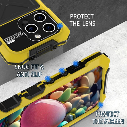 For iPhone 15 Pro R-JUST Life Waterproof Dustproof Shockproof Phone Case(Yellow)