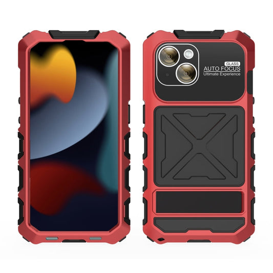 For iPhone 15 R-JUST Life Waterproof Dustproof Shockproof Phone Case(Red)