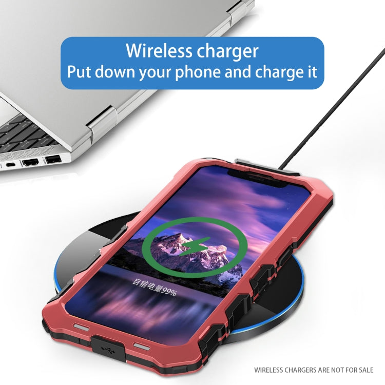 For iPhone 15 R-JUST Life Waterproof Dustproof Shockproof Phone Case(Red)