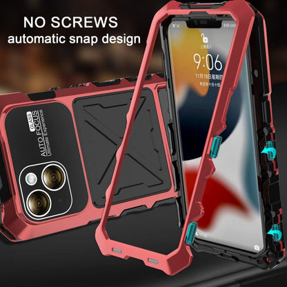 For iPhone 15 R-JUST Life Waterproof Dustproof Shockproof Phone Case(Red)