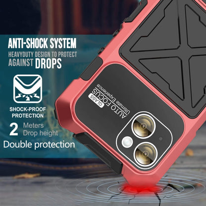 For iPhone 15 R-JUST Life Waterproof Dustproof Shockproof Phone Case(Red)