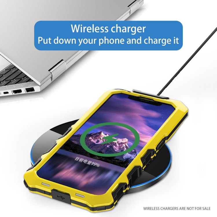 For iPhone 15 R-JUST Life Waterproof Dustproof Shockproof Phone Case(Yellow)