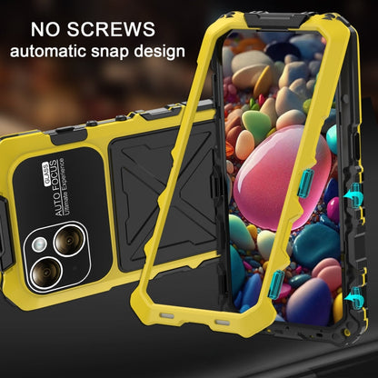 For iPhone 15 R-JUST Life Waterproof Dustproof Shockproof Phone Case(Yellow)