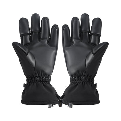 STARTRC Universal Drone Remote Control Photography Gloves Winter Warm Gloves, Size:L(Black)