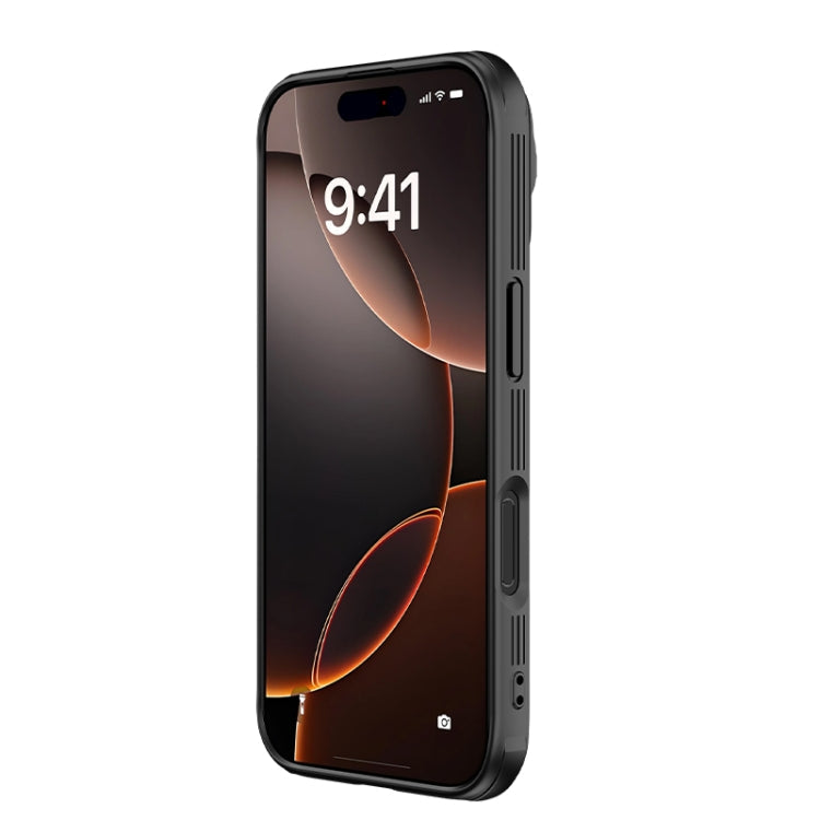 For iPhone 16 Pro Max NILLKIN CamShield Prop MagSafe Magnetic PC Phone Case with Frame(Black)