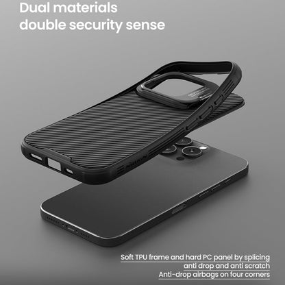 For iPhone 16 Pro Max NILLKIN CamShield Prop MagSafe Magnetic PC Phone Case with Frame(Black)