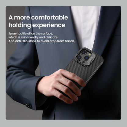 For iPhone 16 Pro Max NILLKIN CamShield Prop MagSafe Magnetic PC Phone Case with Frame(Black)