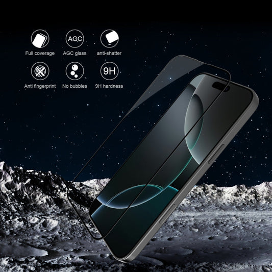For iPhone 16 Pro NILLKIN 3D CP+MAX Anti-Explosion Full Coverage Tempered Glass Film