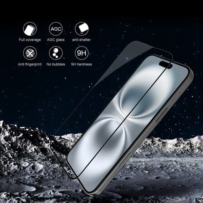 For iPhone 16 NILLKIN 3D CP+MAX Anti-Explosion Full Coverage Tempered Glass Film