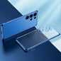 For Samsung Galaxy S25 Ultra 5G SULADA Electroplating Frosted TPU Phone Case(Blue)