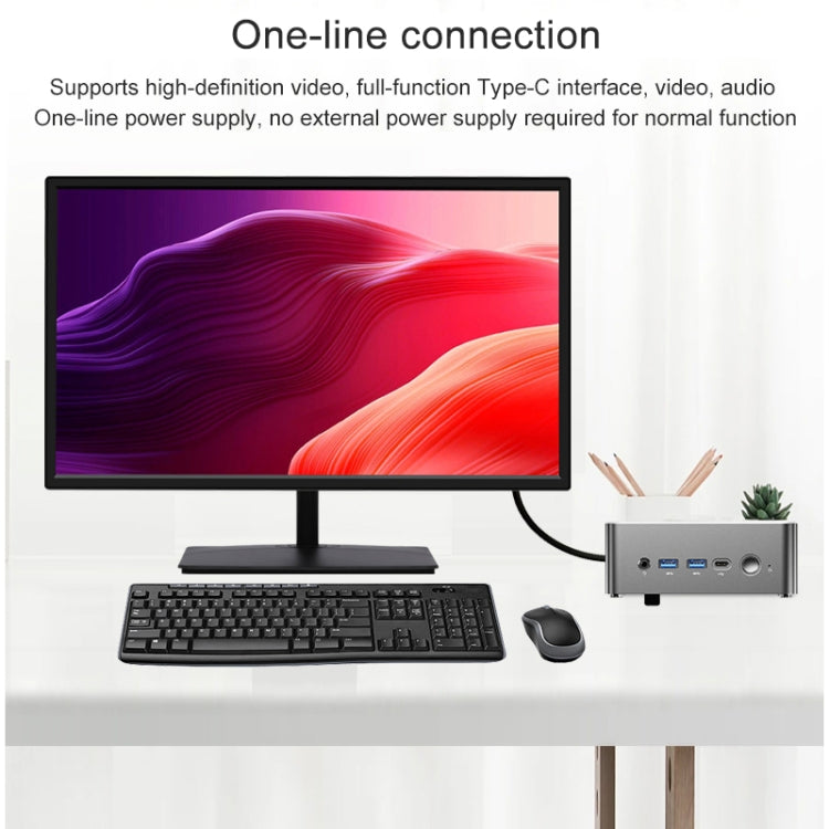 Jumper i5H Mini PC, Intel Alder Lake-N i5-12450H Octa-core 4.4GHz, RAM: 16GB, ROM: 512GB(EU Plug)