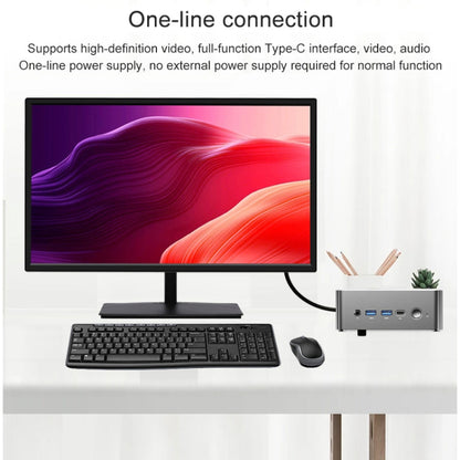Jumper i5H Mini PC, Intel Alder Lake-N i5-12450H Octa-core 4.4GHz, RAM: 16GB, ROM: 512GB(EU Plug)