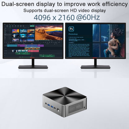 Jumper i5H Mini PC, Intel Alder Lake-N i5-12450H Octa-core 4.4GHz, RAM: 16GB, ROM: 512GB(EU Plug)