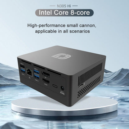 Jumper N305Hi Mini PC, Intel Alder Lake-N i3-N305 Octa-core 3.8GHz, RAM: 16GB, ROM: 512GB(US Plug)