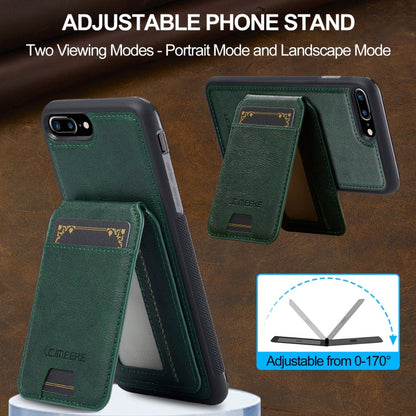 For iPhone 17e / 16e LC.IMEEKE L3 Series Detachable RFID Card Bag Magsafe Phone Case(Green)