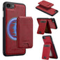 For iPhone 17e / 16e LC.IMEEKE L3 Series Detachable RFID Card Bag Magsafe Phone Case(Red)