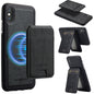 For iPhone XS Max LC.IMEEKE L3 Series Detachable RFID Card Bag Magsafe Phone Case(Black)