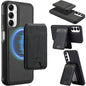 For Samsung Galaxy A54 5G LC.IMEEKE L3 Series Detachable RFID Card Bag Magsafe Phone Case(Black)