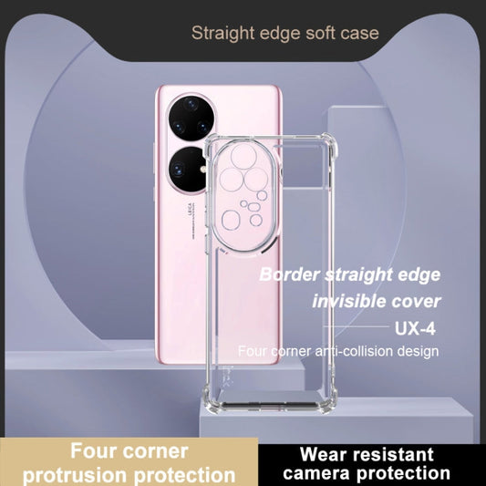 Pour Huawei P50 Pro Coque de téléphone antichoc à quatre coins de la série IMAK UX-4 (transparent)