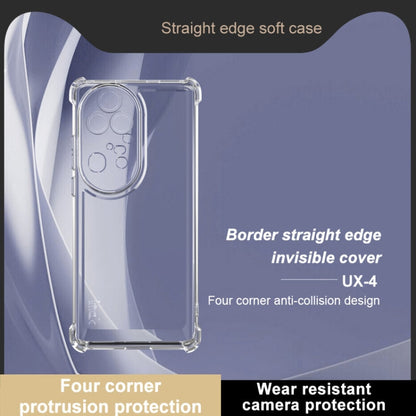 For Huawei P50 Pro IMAK UX-4 Series Four-corner Shockproof Phone Case(Transparent)
