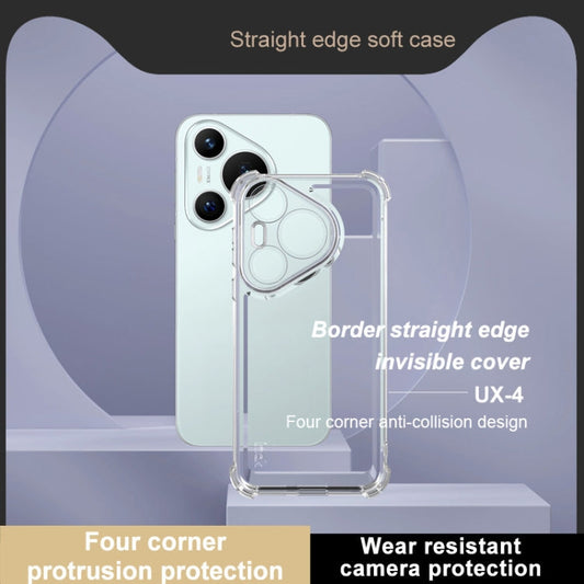 Pour Huawei Pura 70 Coque antichoc à quatre coins IMAK série UX-4 (Transparente)