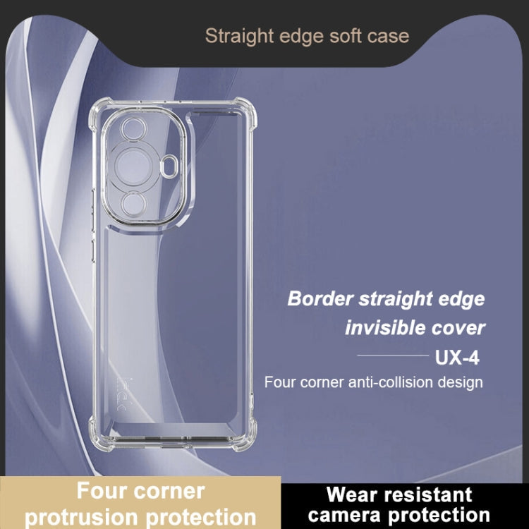 For Huawei Nova 11 Pro / 11 Ultra IMAK UX-4 Series Four-corner Shockproof Phone Case(Transparent)