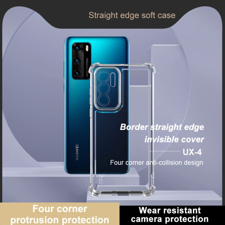 For Huawei P40 IMAK UX-4 Series Four-corner Shockproof Phone Case(Transparent)