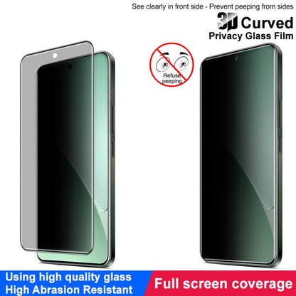 For Xiaomi 15 Pro imak 3D Curved Privacy Full Screen Tempered Glass Film