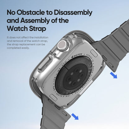 For Apple Watch Series 10 / 11 42mm DUX DUCIS Camo Series TPU Hybrid PC Watch Protective Case(Black)
