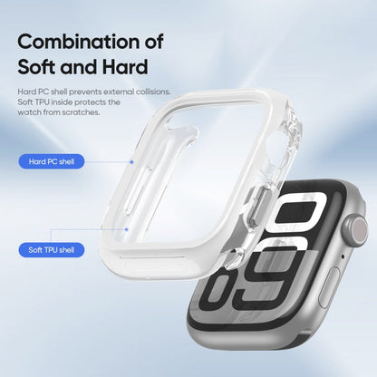 For Apple Watch Series 10 / 11 42mm DUX DUCIS Camo Series TPU Hybrid PC Watch Protective Case(White)