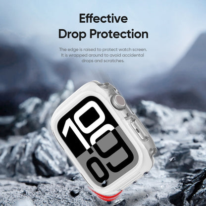 For Apple Watch Series 10 / 11 46mm DUX DUCIS Camo Series TPU Hybrid PC Watch Protective Case(White)
