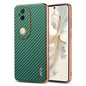 For vivo S20 AZNS Electroplated Edge Carbon Fiber Texture Phone Case(Green)